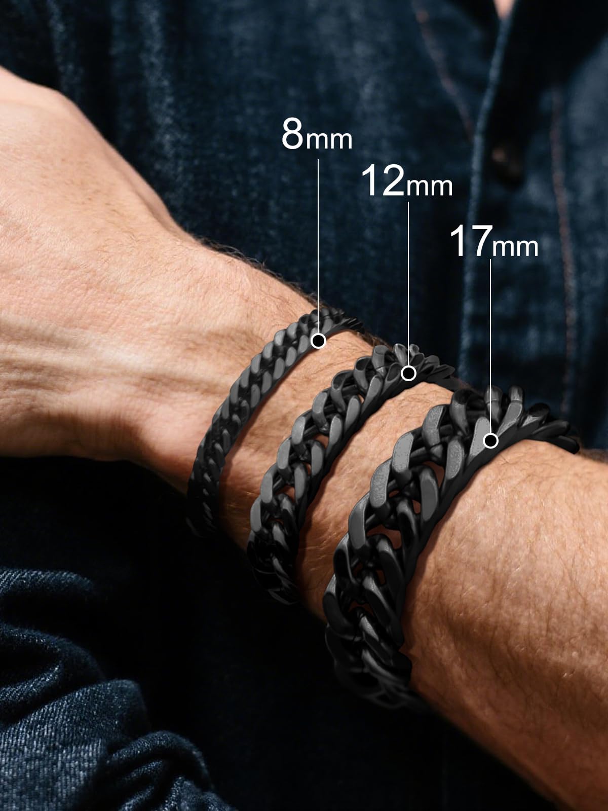 Supcare Birthday Gifts for Him Stainless Steel Cuban Link - Supcare Official Imagery - 4
