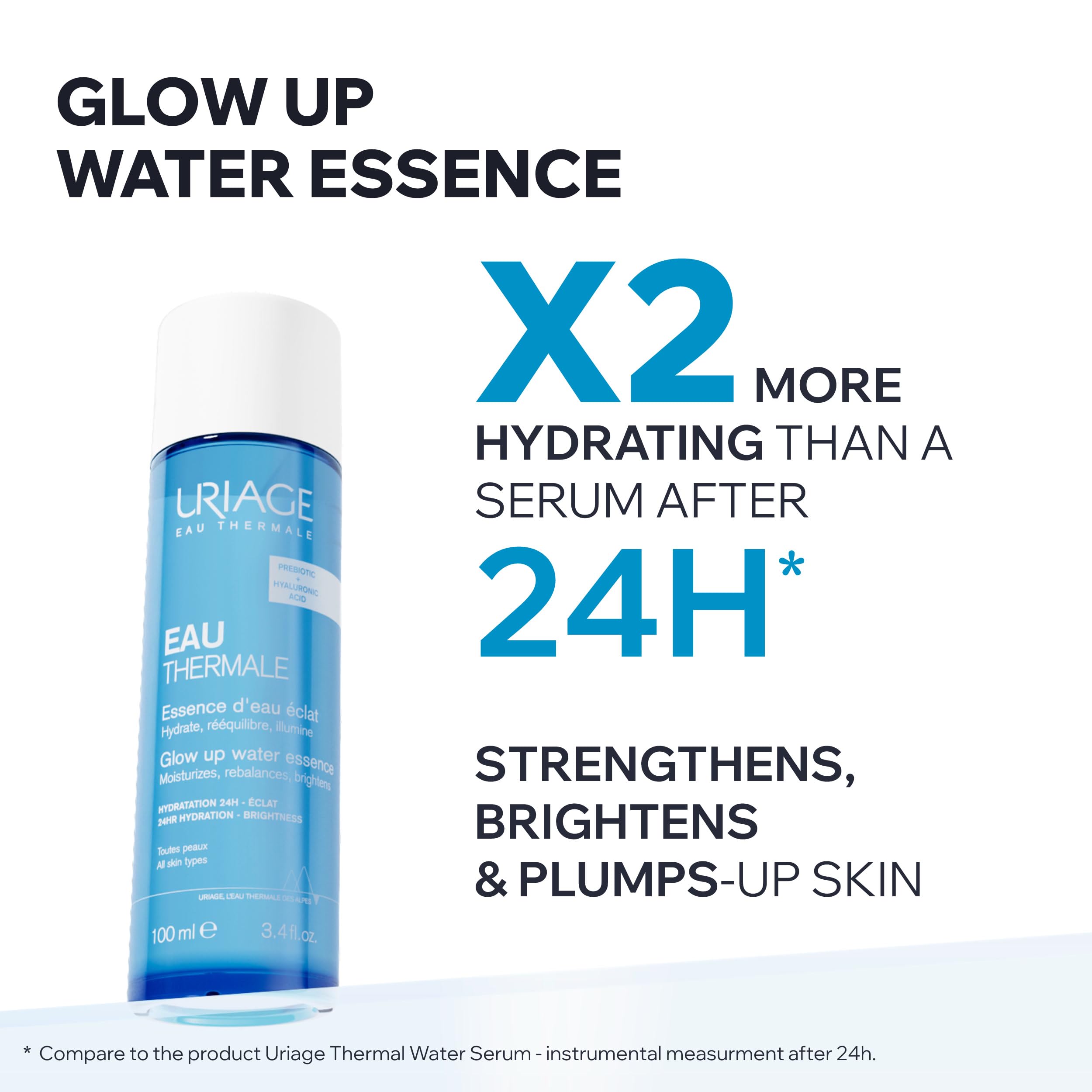 Uriage Water Essence, Facial Hydration Booster With Hyaluronic Acid