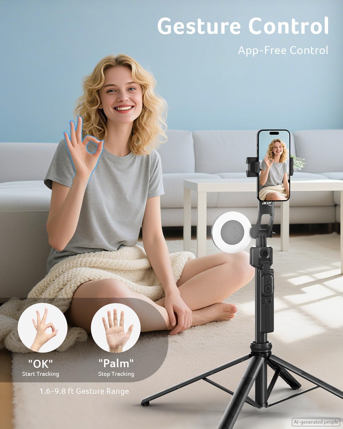Acer Gadget Auto Face Tracking Tripod for iPhone - Premium Selection Official Imagery - 4