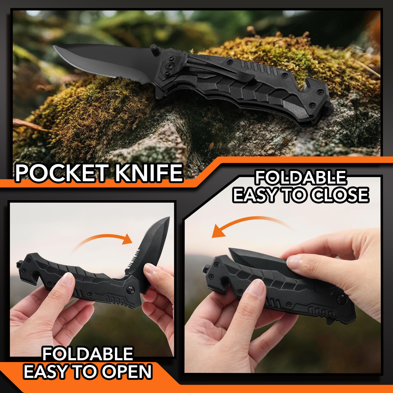 Dusor 19 in 1 Survival Kit Stocking Stuffers for Men, Survival Gear an - View 5