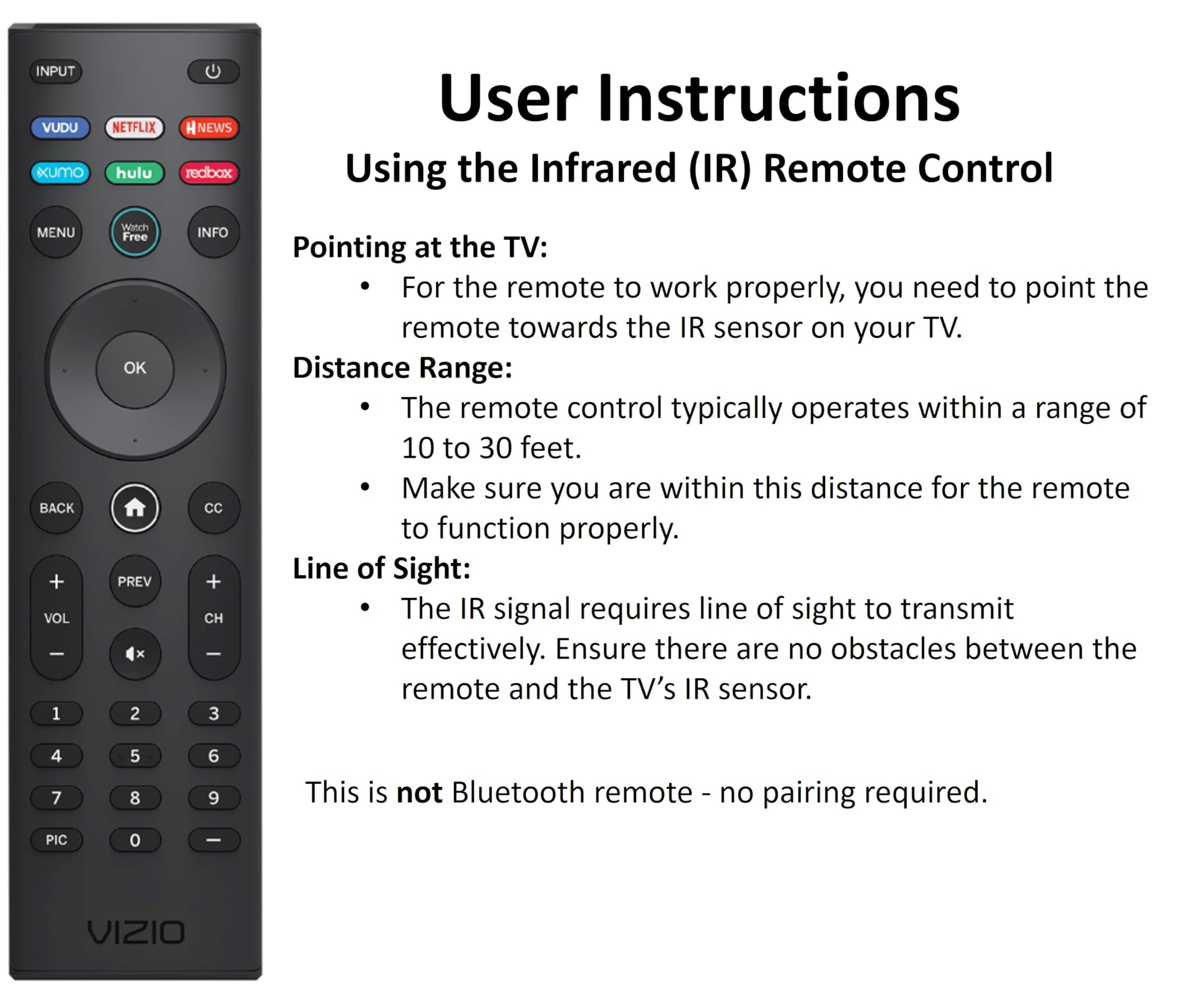 VIZIO SmartCast Universal Remote Control - Smart Remote Replaceme - VIZIO Official Product View 3