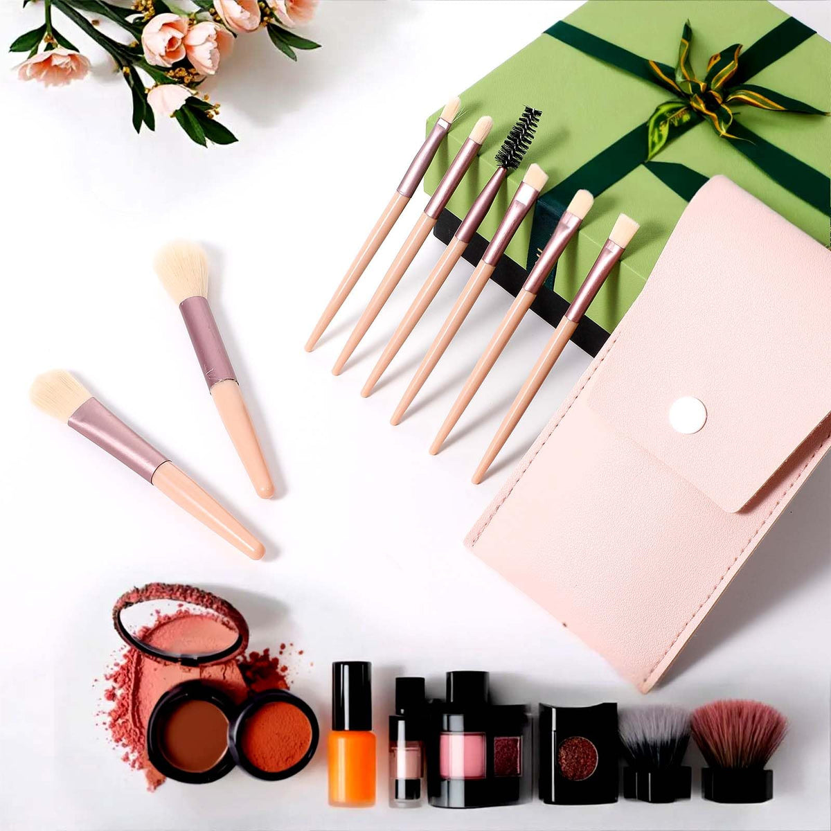 36 Set Travel Size Makeup Brushe Set Mini Face Make Up - Telooco Official Imagery - 8