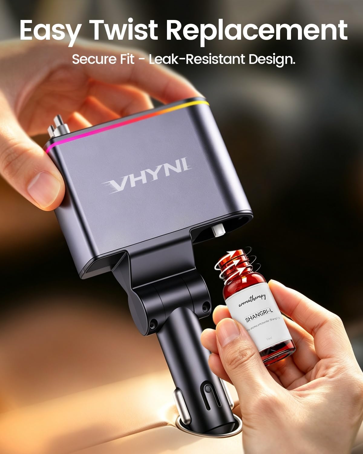 VHYNI Smart Car Air Freshener Diffuser Auto Car Diffuser - VHYNI Official Imagery - 6