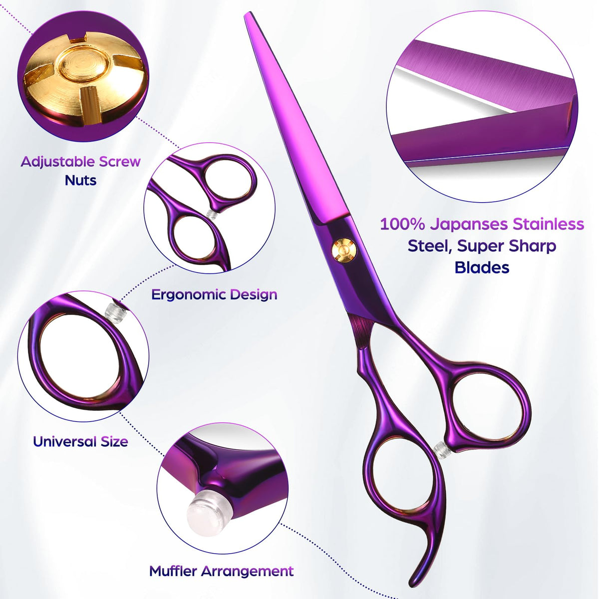 Hair Cutting Scissors Professional 6 89 inch Barber Scissors - Wenshall Official Imagery - 7