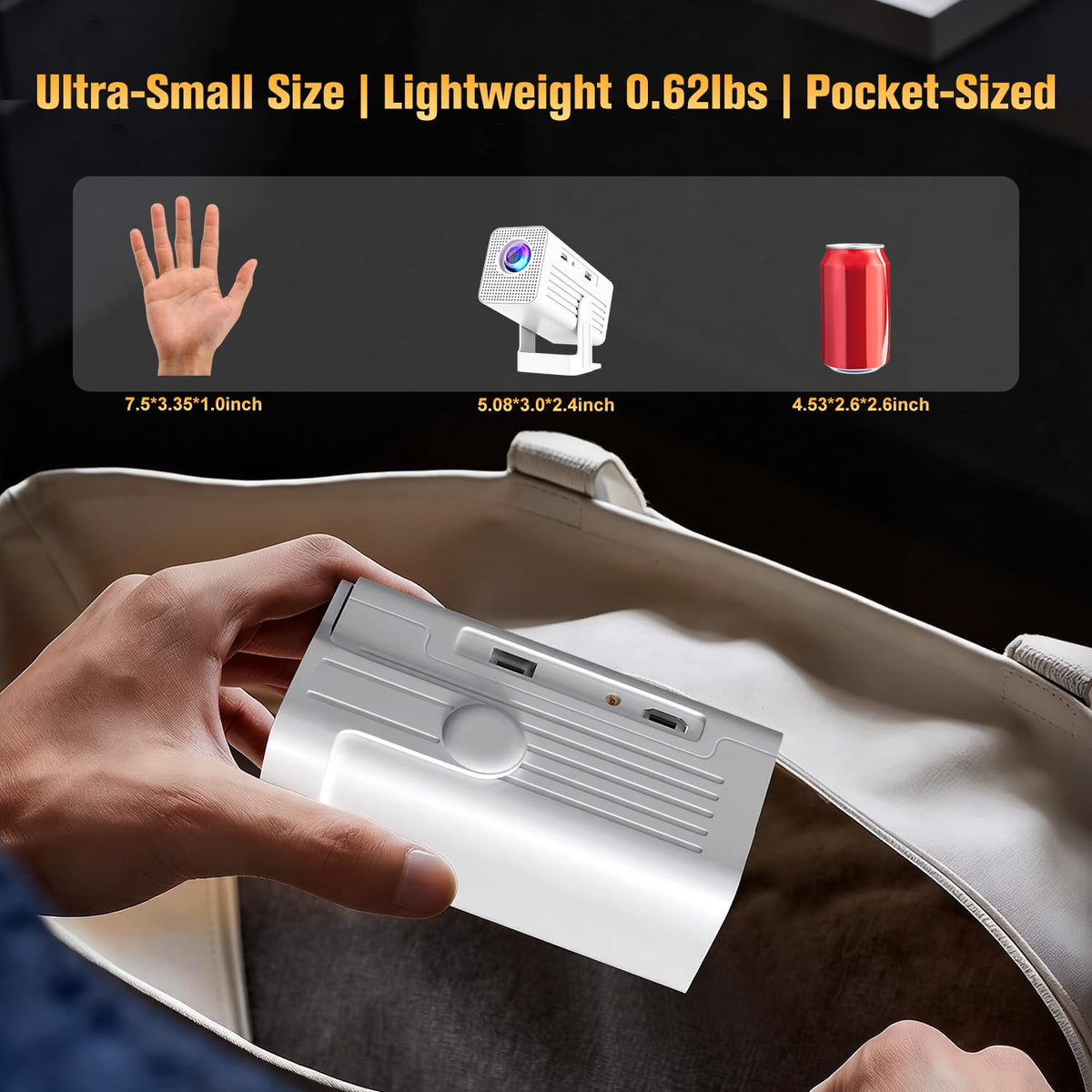 Mini Projector with WiFi and Bluetooth Overhead Projectors - XENPONAD Official Imagery - 7