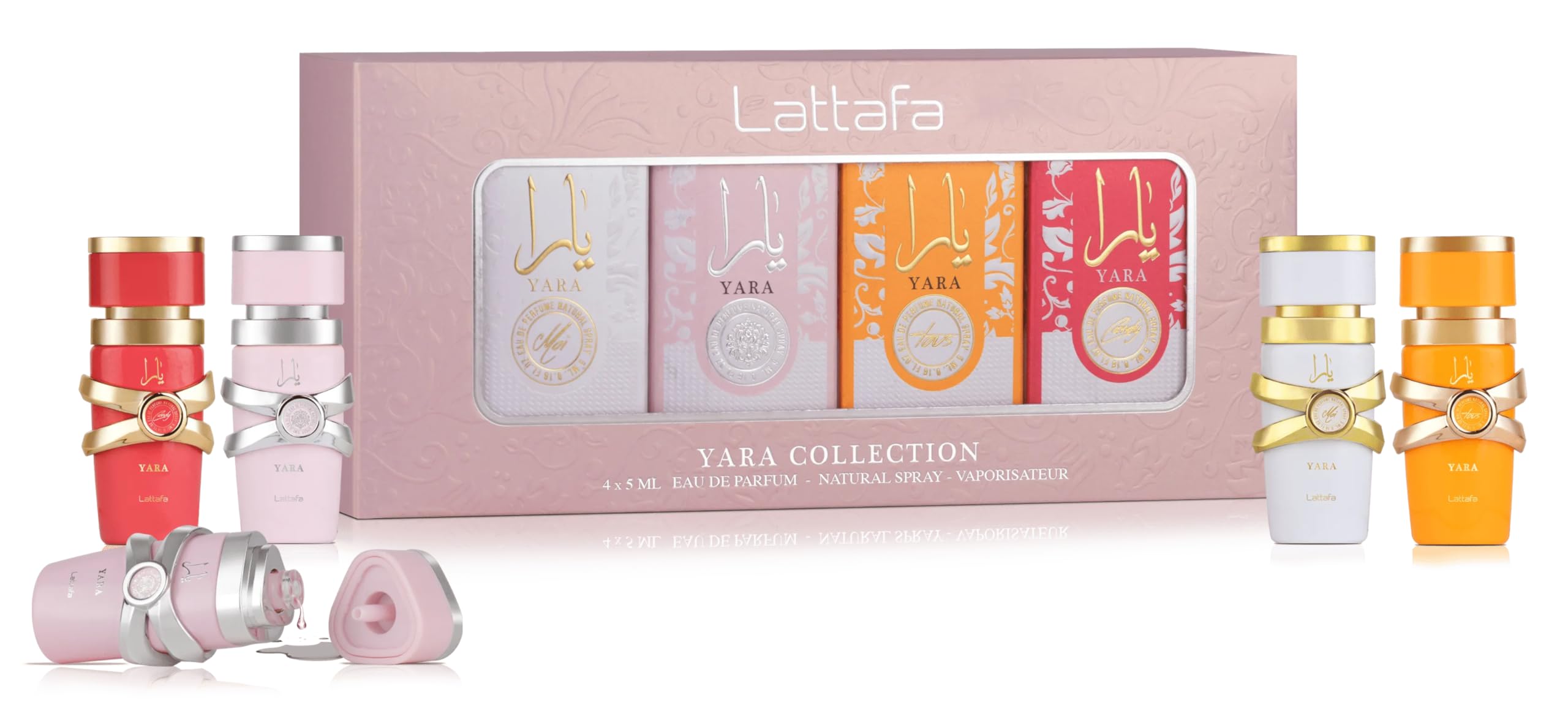 Lattafa Yara Collection – 4 × 5 ml Eau de Parfum Gift Set for - Product Imagery