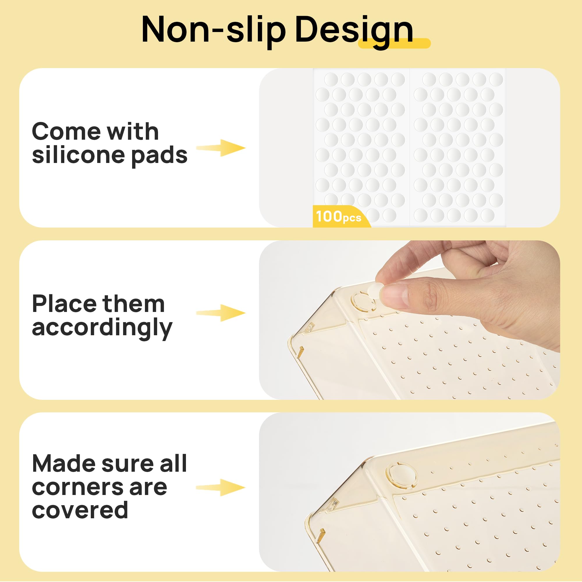 Vtopmart 25 Pack Plastic Drawer Organizers with Non-slip Rubber Pads - Vtopmart Official Product View 7