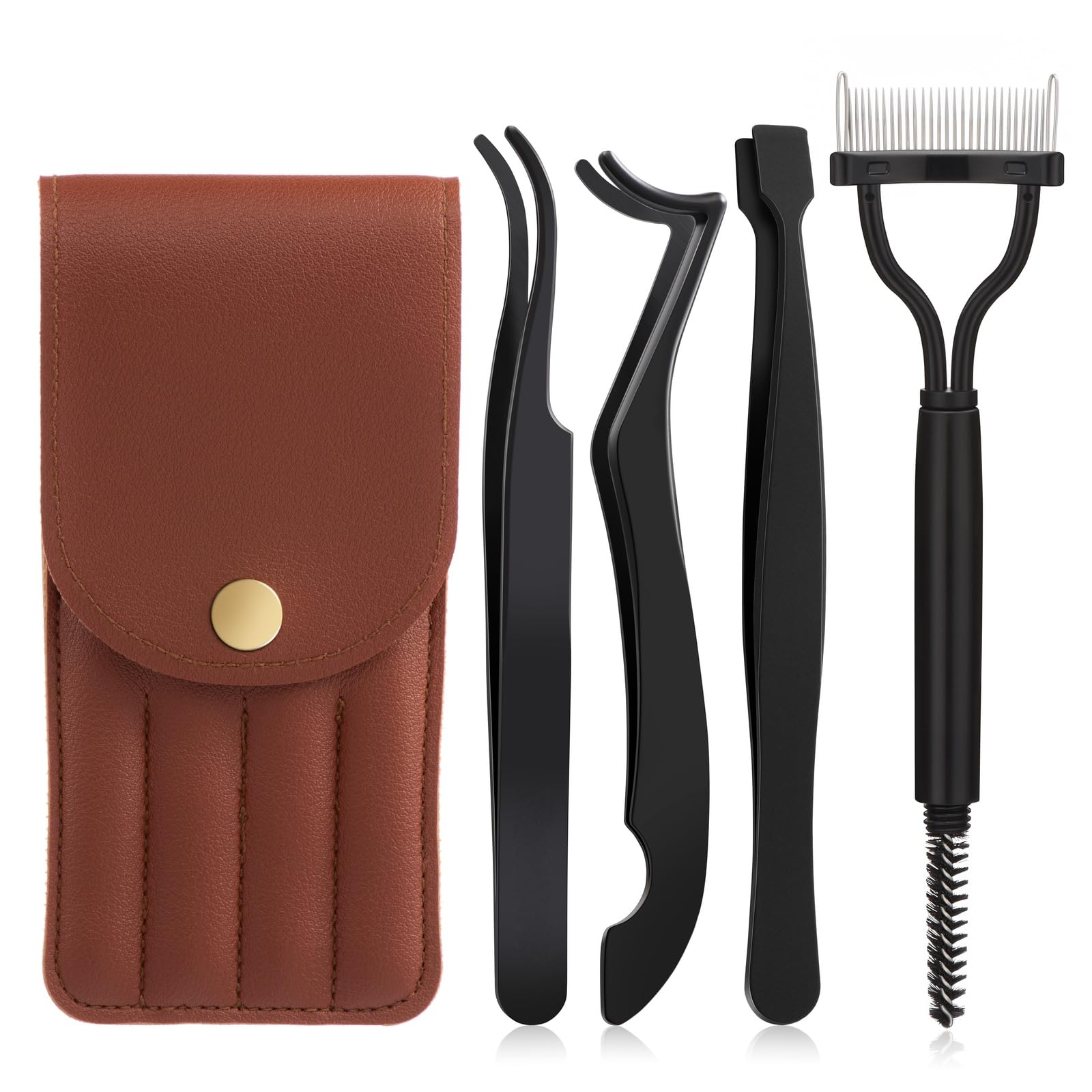 Lash Cluster Tweezer 4 PCS Eyelash Applicator Tweezers Lash - ekysso Official Product Imagery - 1