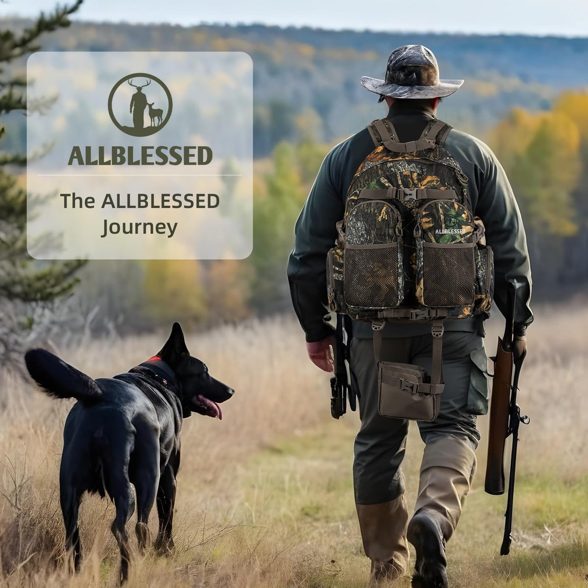Hunting Backpack for Men Hunting Gear Day Pack for Rifle Bow - ALLBLESSED Official Imagery - 8