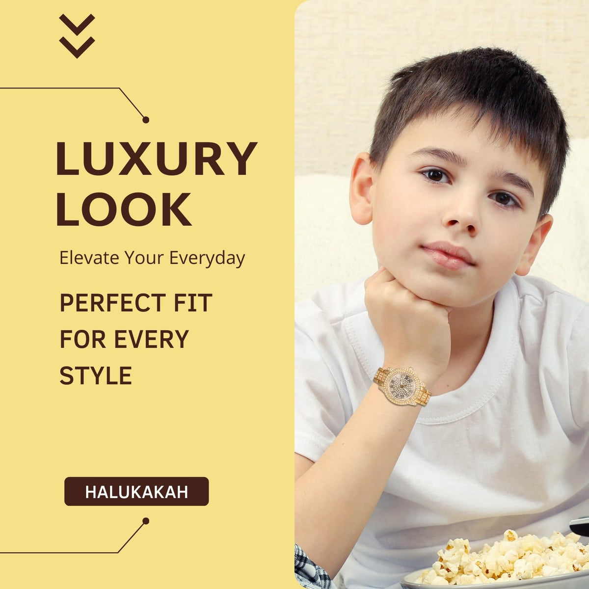 Halukakah Diamonds Watch Iced Out for Boy Teens Kids - Halukakah Official Imagery - 4