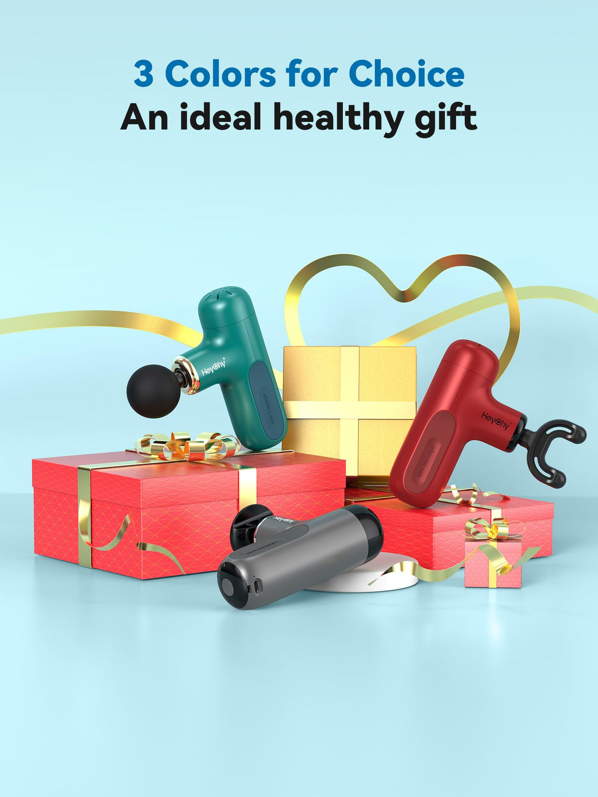 Super Mini Massage Gun Percussion Deep Tissues Muscle - HEYCHY Official Imagery - 7