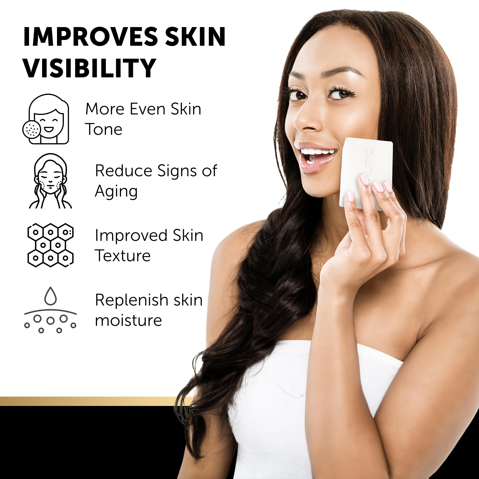 VALITIC Snail Mucin Kojic Acid Soap Bar Anti Aging Tone - VALITIC Official Imagery - 5