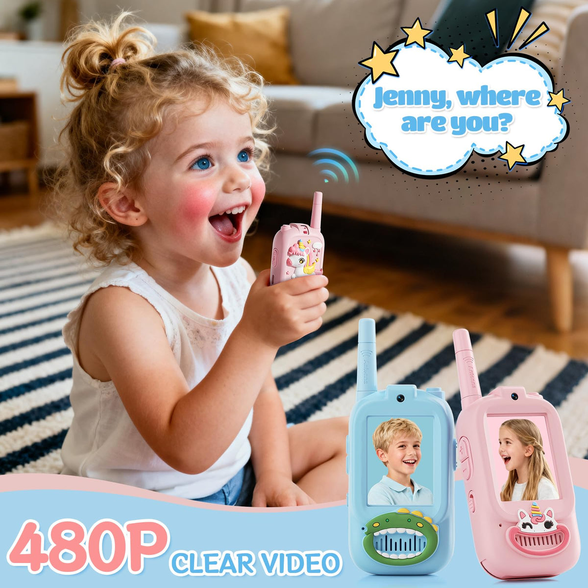 Video Walkie Talkies for Kids Kids Walkie Talkies 2 Pack - FHskFH Official Imagery - 5