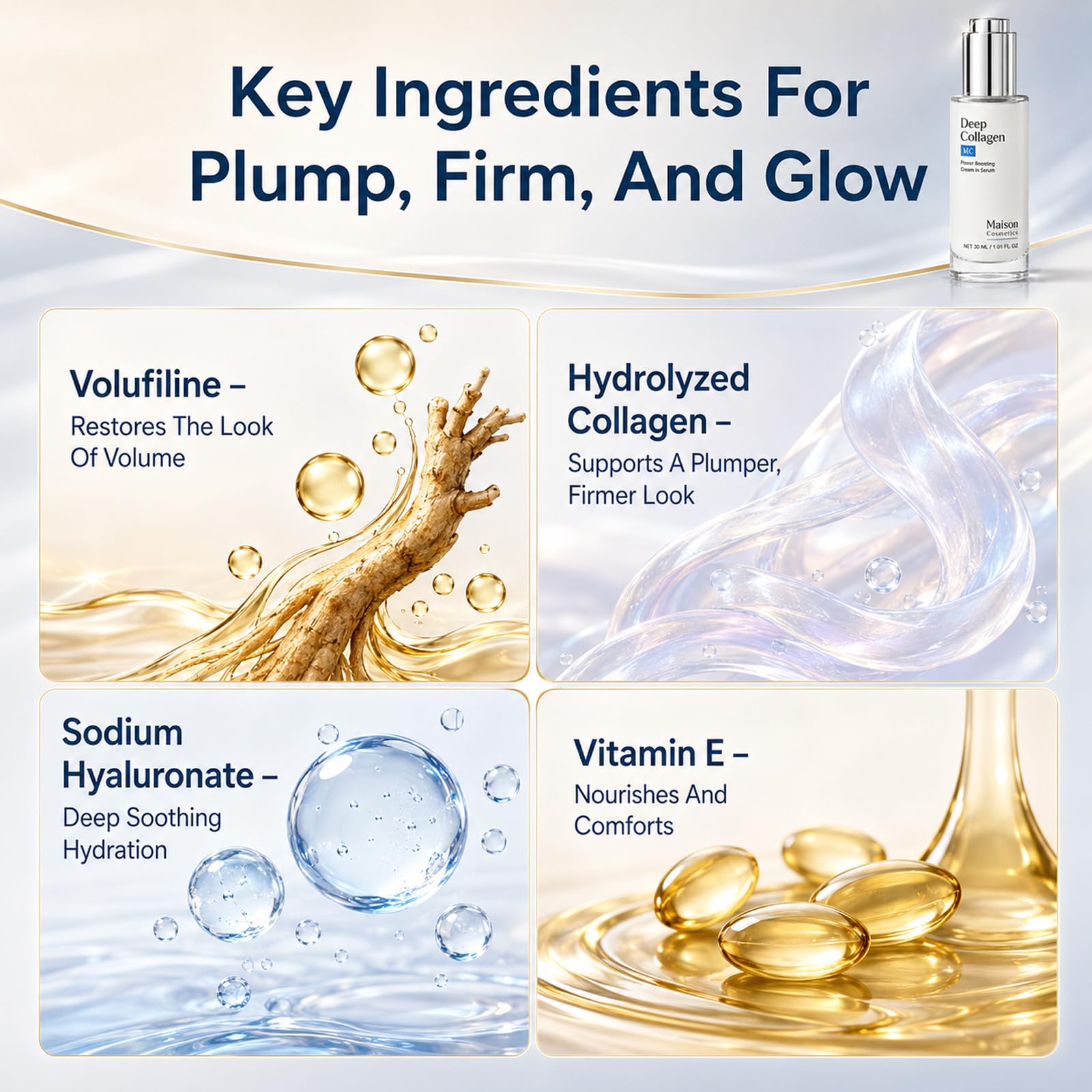 Maison Cosmetics Deep Collagen Volufiline Korean Skin Care - FlatFemme Official Imagery - 4