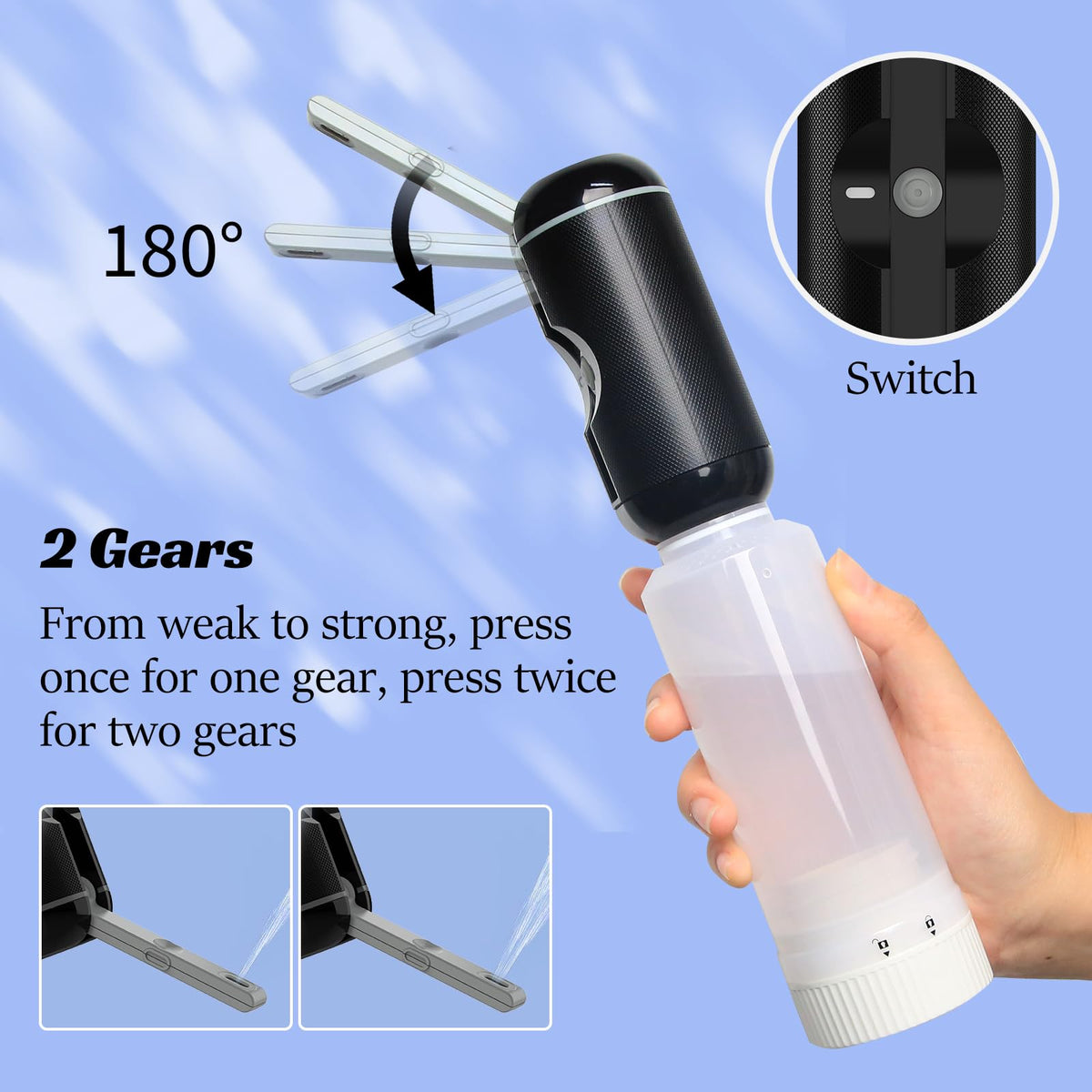 Portable Bidet for Travel Rechargeable Waterproof Sprayer - VITCOCO Official Imagery - 5