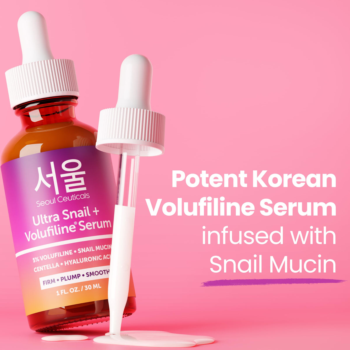 SeoulCeuticals Korean Volufiline Serum Snail Mucin 100 - SeoulCeuticals Official Imagery - 8