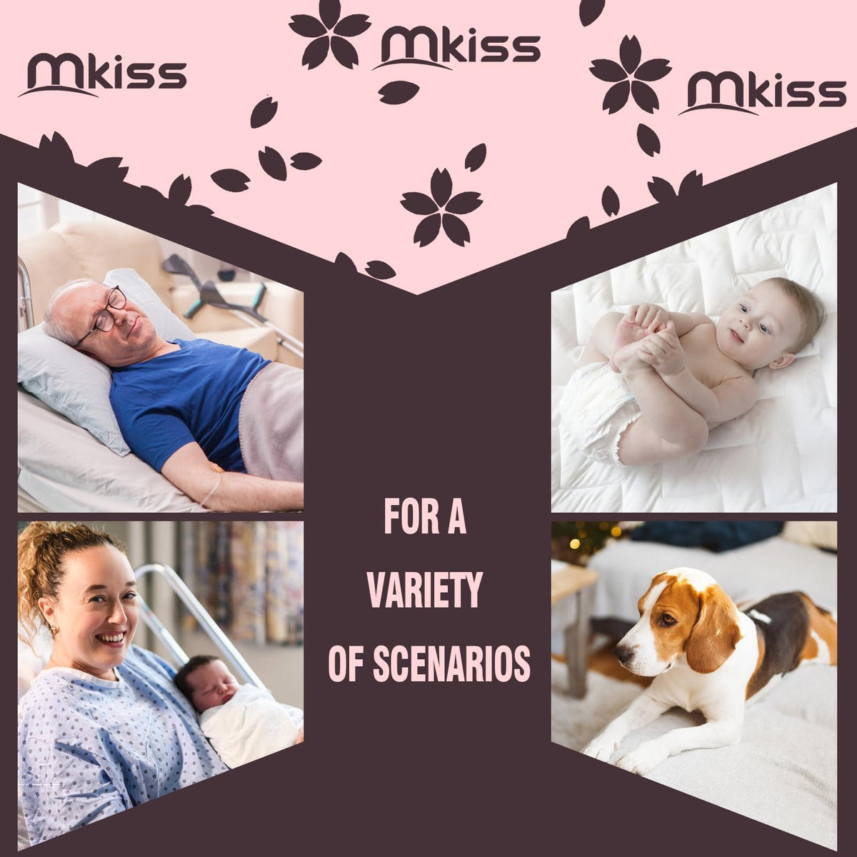 40 Count Extra Large Disposable Bed Pads 36 x 44 - MKISS Official Imagery - 8