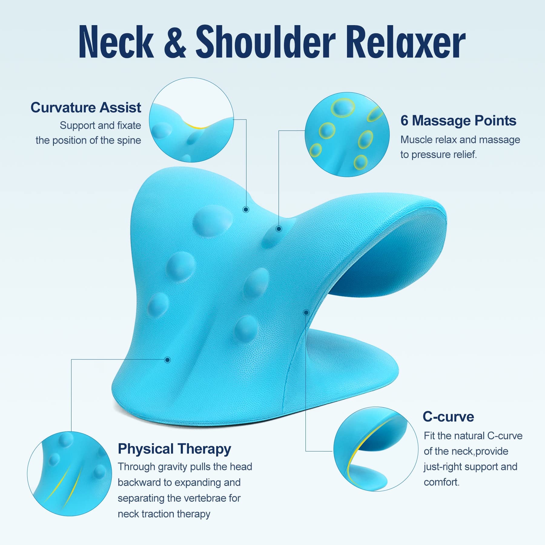 ComfortLife Neck Stretcher for Pain Relief, Neck and Shoulder Relaxer - View 3