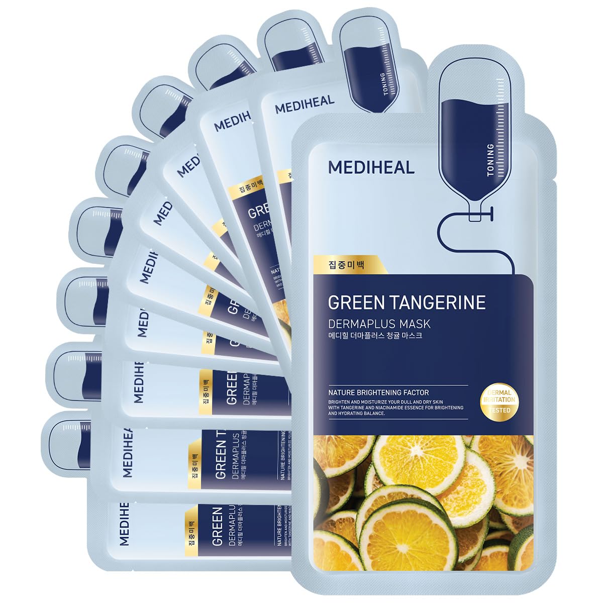 MEDIHEAL Dermaplus Cica Daily Calming Mask (10ea) - MEDIHEAL