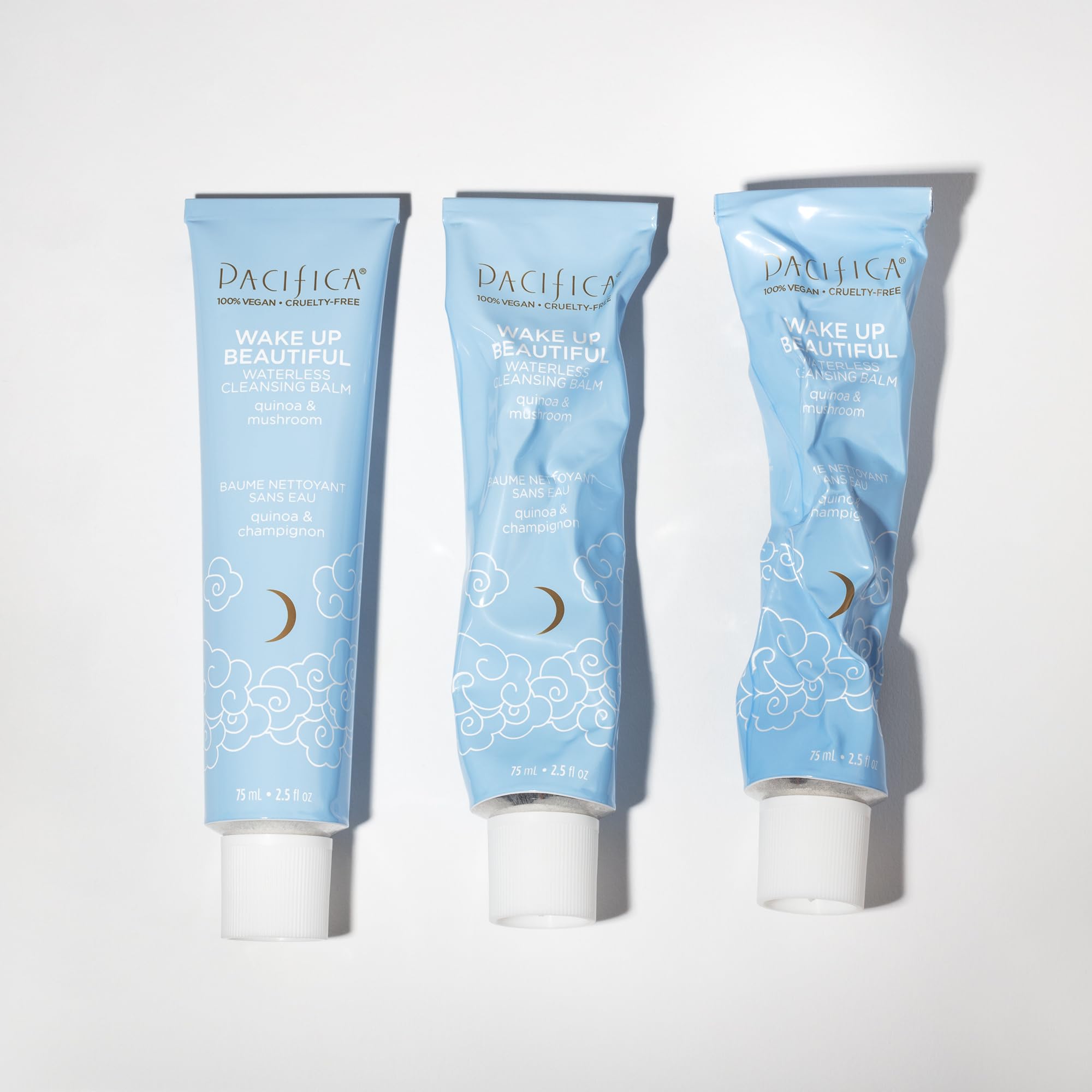 Pacifica Wake Up Beautiful Cleansing Balm & Makeup Remover - 2-in-1 Waterless Face Cleanser for Dry & Sensitive Skin, Hydrating No-Rinse Balm Dissolves Stubborn Makeup, 2.5oz - Pacifica Official Product View 6
