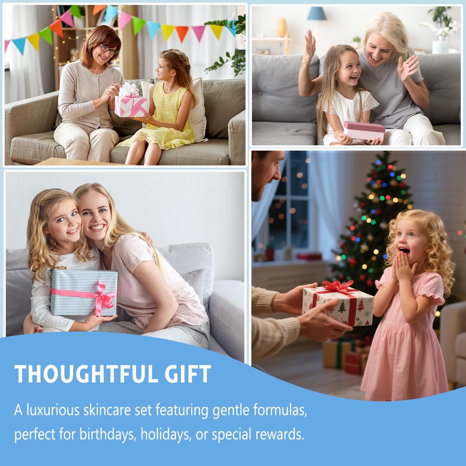 Milk Skin Care Set for Kids, Moisturizing Gentle, for Girls - Anweina