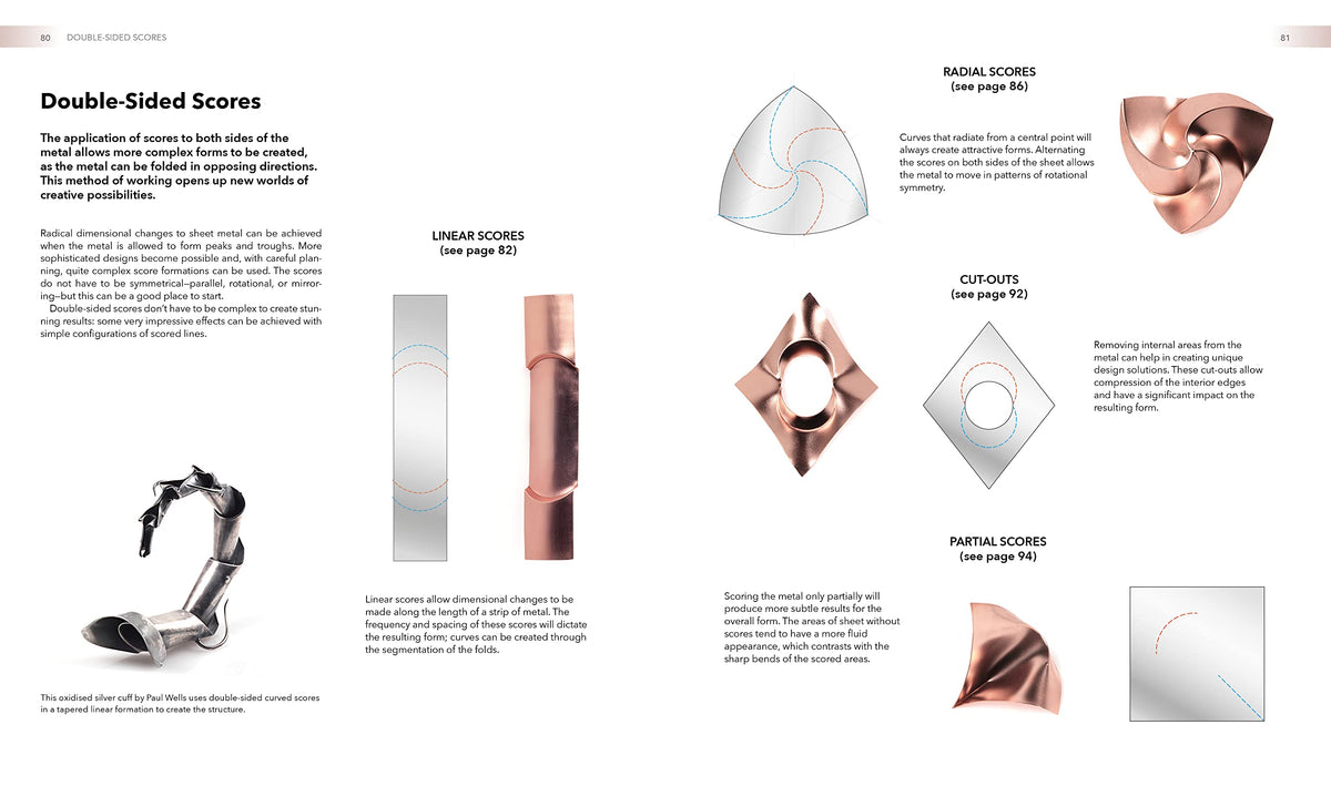 New Jewellery Techniques Curved Scoring and Folding for - by             
		   Anastasia Young     
       			(Author),  
       	 
	            
		   Paul Wells     
       			(Author) 
       	             Format: Hardcover Official Imagery - 8