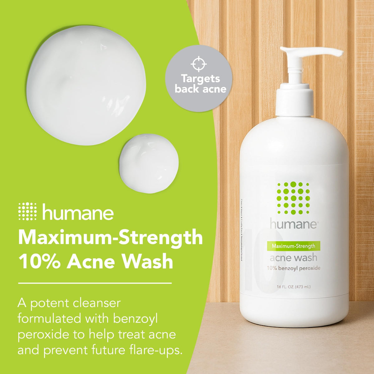 humane Benzoyl Peroxide Body Wash - humane Official Imagery - 3
