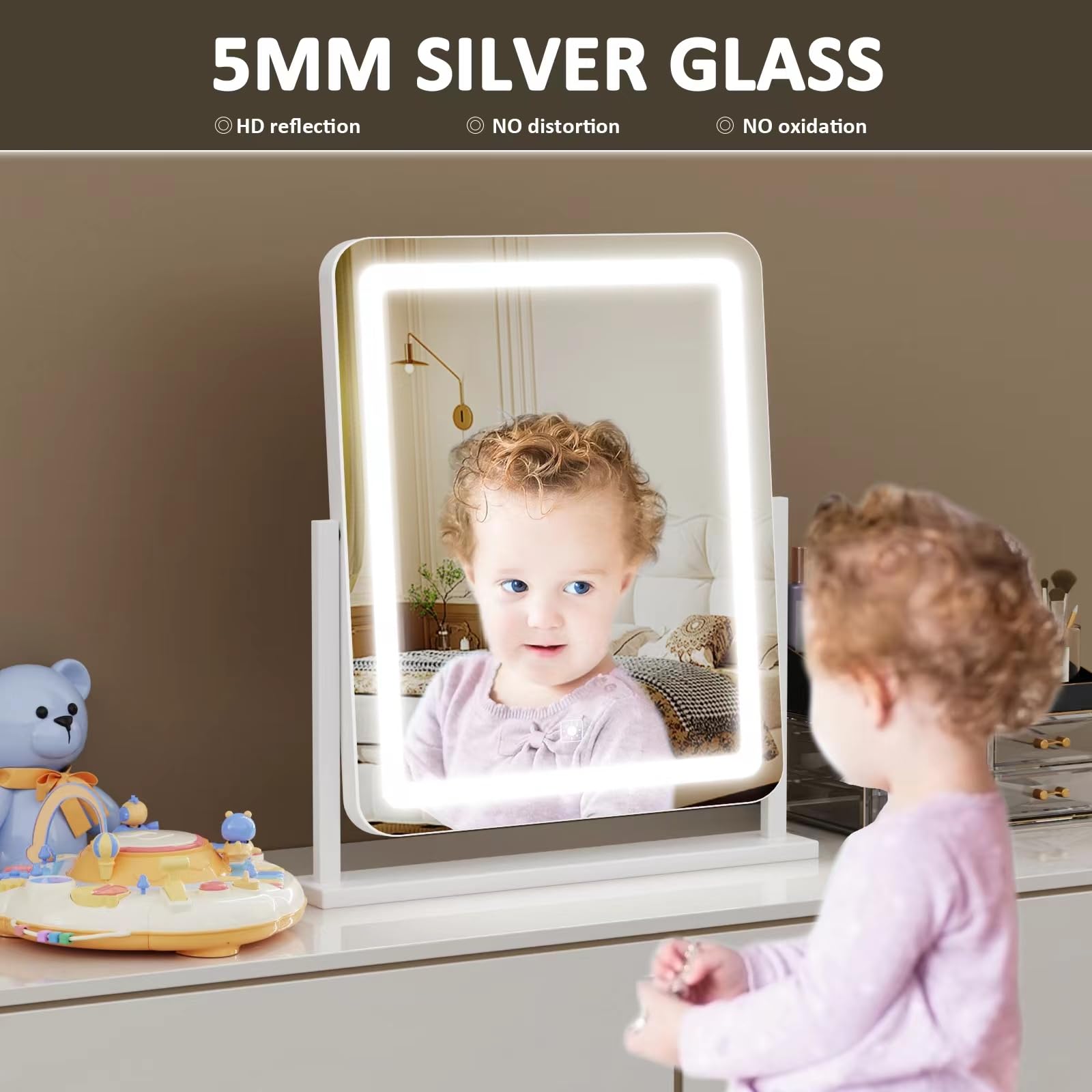 Gvnkvn Vanity Mirror with Lights, 17.3’’ LED Makeup Mirror Detach - Gvnkvn Official Product View 9