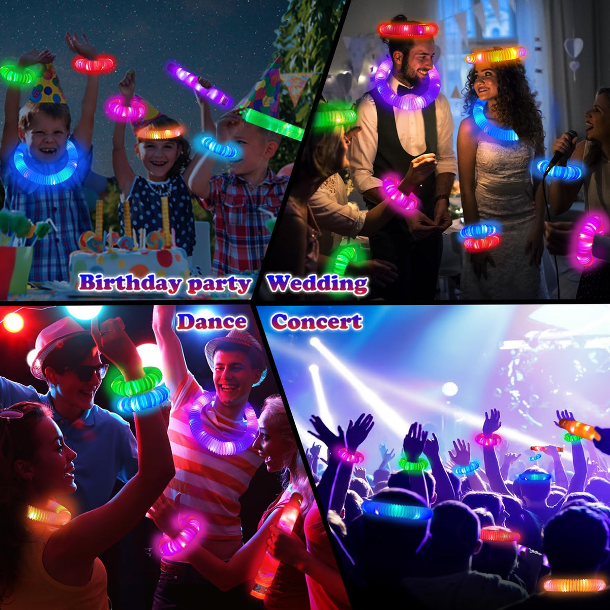 Halloween Light Up Party Favors for Kids 24PCS Glow Stick - Kannove Official Imagery - 7