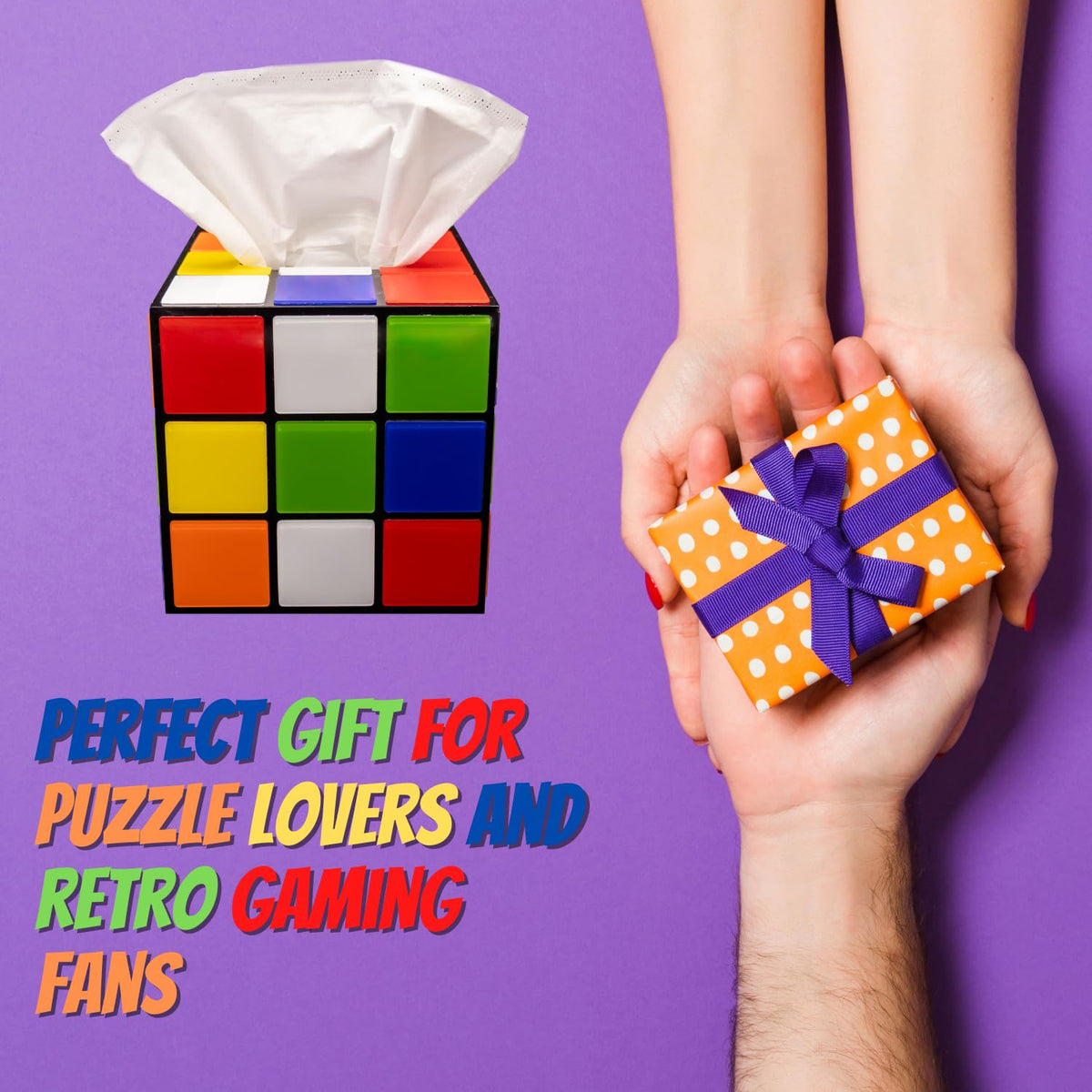 Rubix Cube Tissue Box Cover Fun Tissue Box Cover Home Decor - Diochey Creations Official Imagery - 7