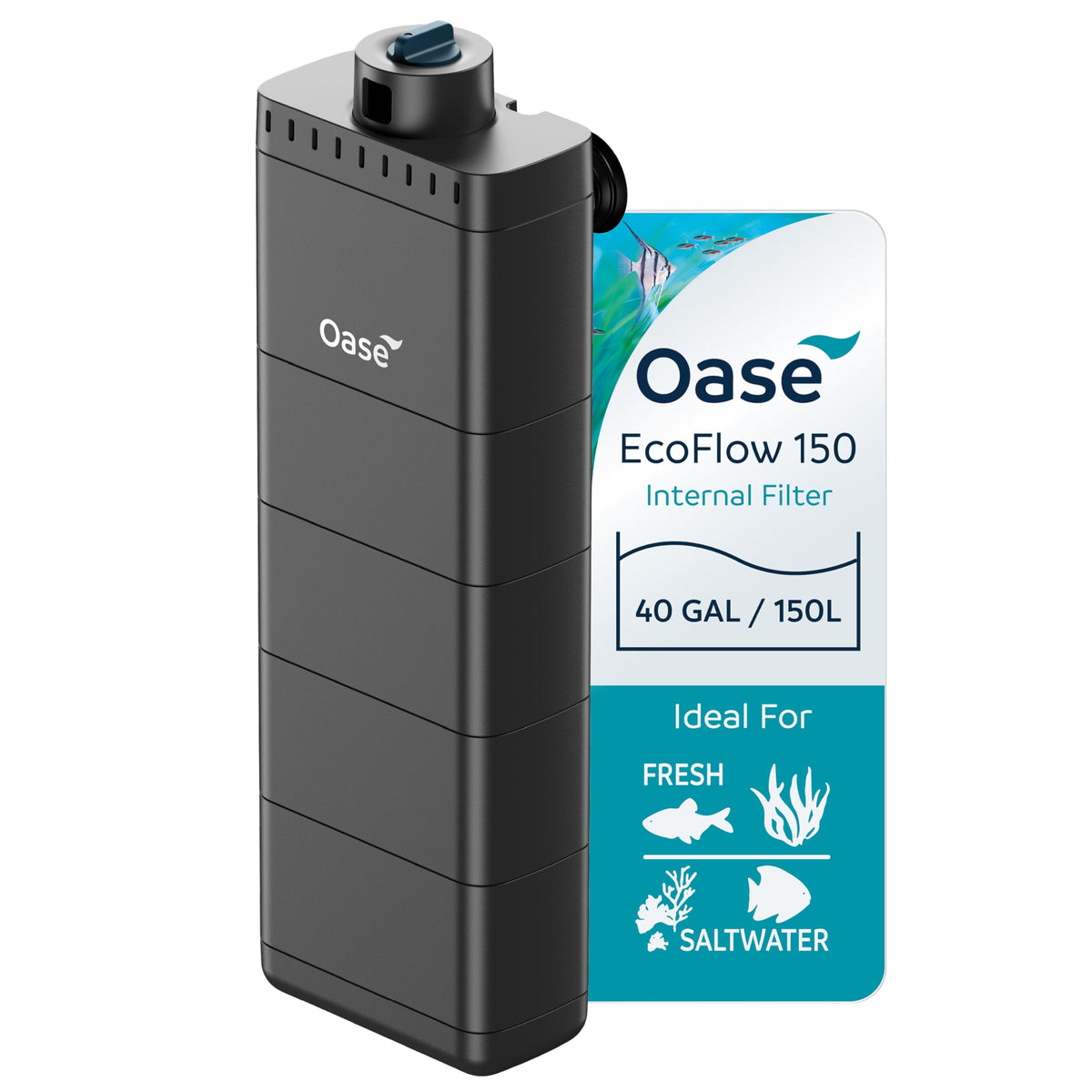Oase EcoFlow 150 Internal Aquarium Filter Quiet Submersible - OASE Official Imagery - 1