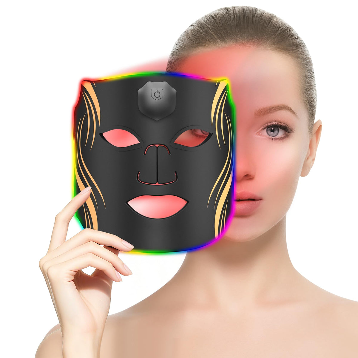 Red Light Therapy Mask for Face Vyaime Rechargeable LED Face - Vyaime Official Imagery - 1