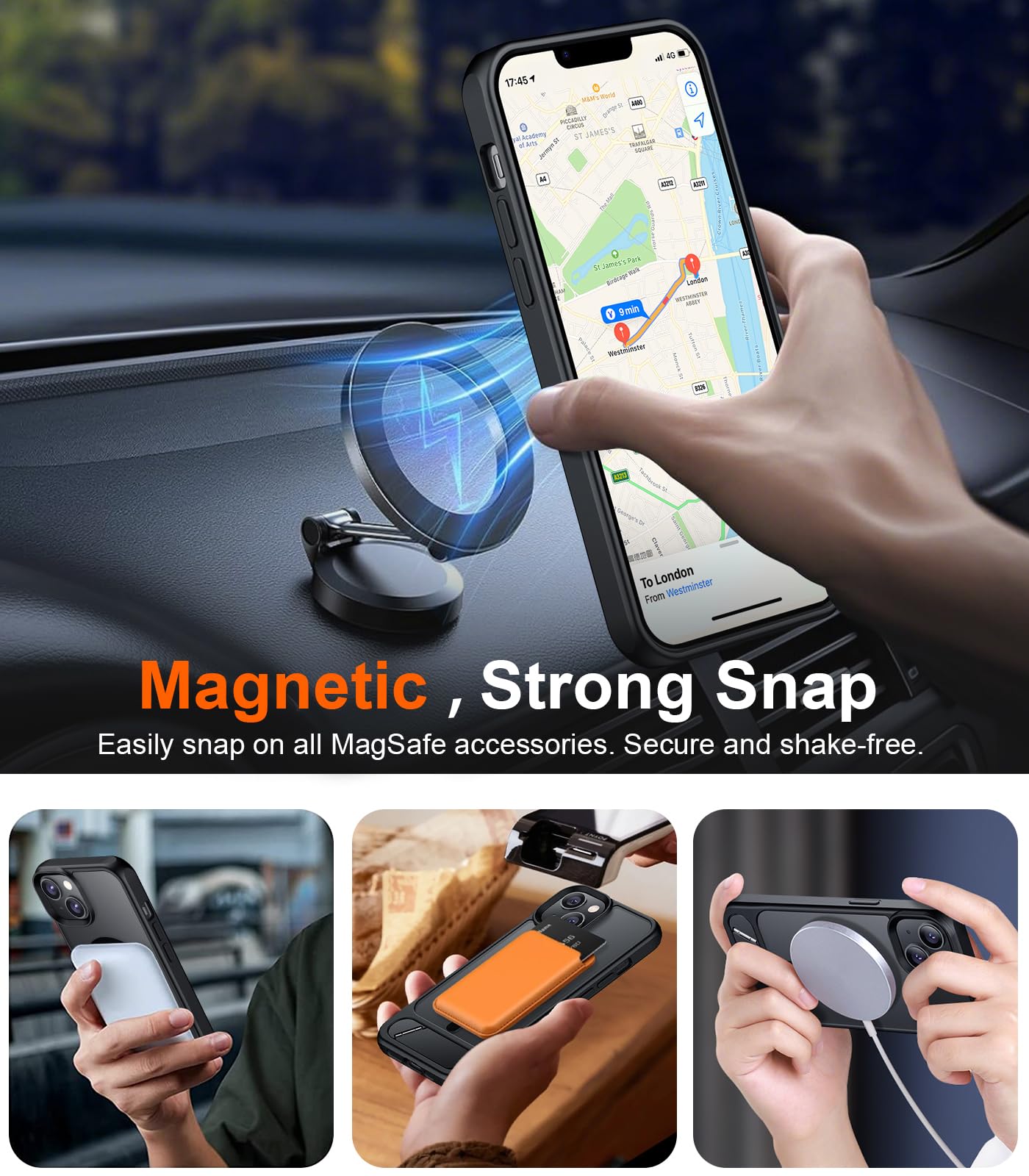 Compatible with iPhone 14 Case/iPhone 13 Case,[Built-in Invisi... - Temdan Official Product View 7