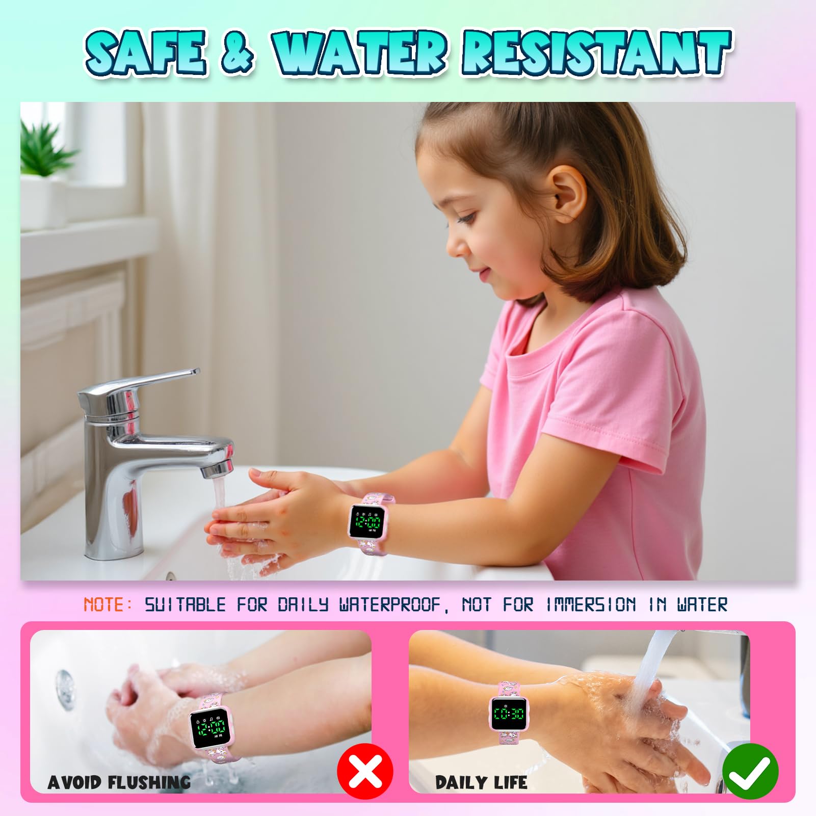 Etuwoe Potty Training Watch for Toddler Girls: Adjustable Volume Potty - View 7