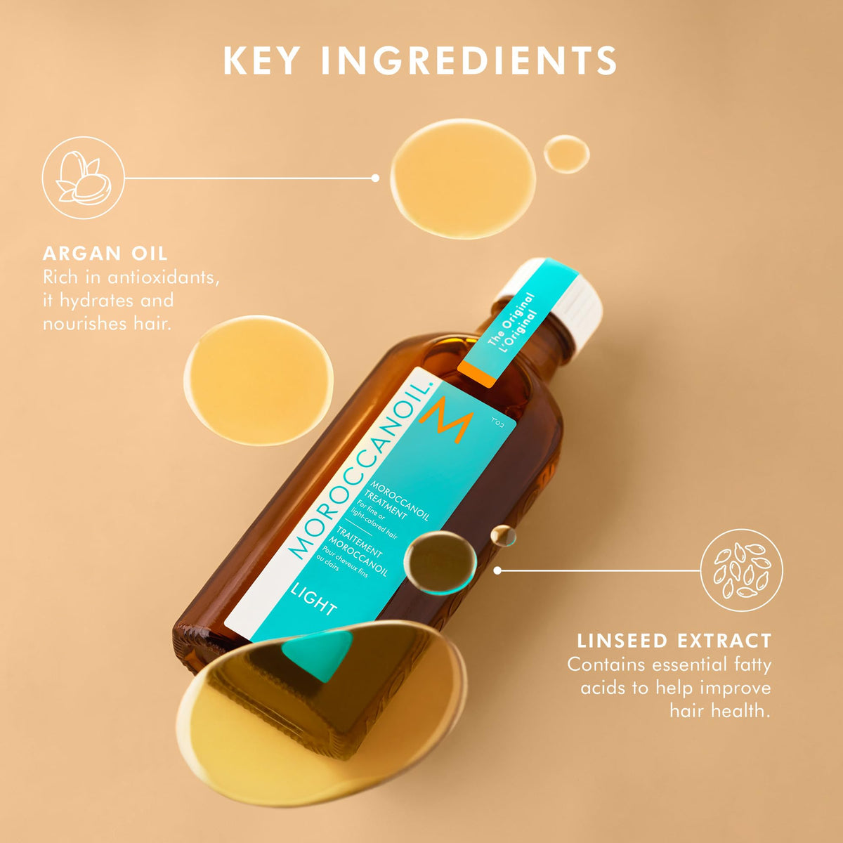 Moroccanoil Treatment Light Hair Oil - Premium Selection Official Imagery - 4