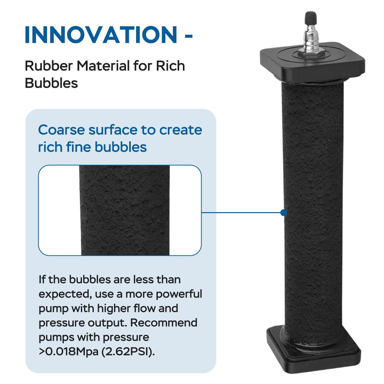 AquaMiracle New Innovative Rubber Air Stone | Air Bubbler | Oxyge - AquaMiracle Official Product View 2
