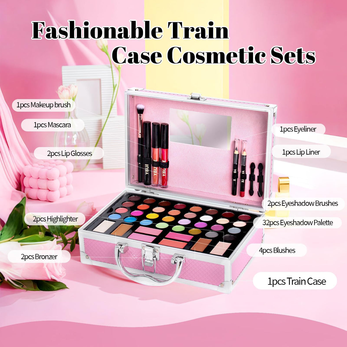 YBUETE Beginner Makeup Kit for Teen Makeup Set for Girl - YBUETE Official Imagery - 3