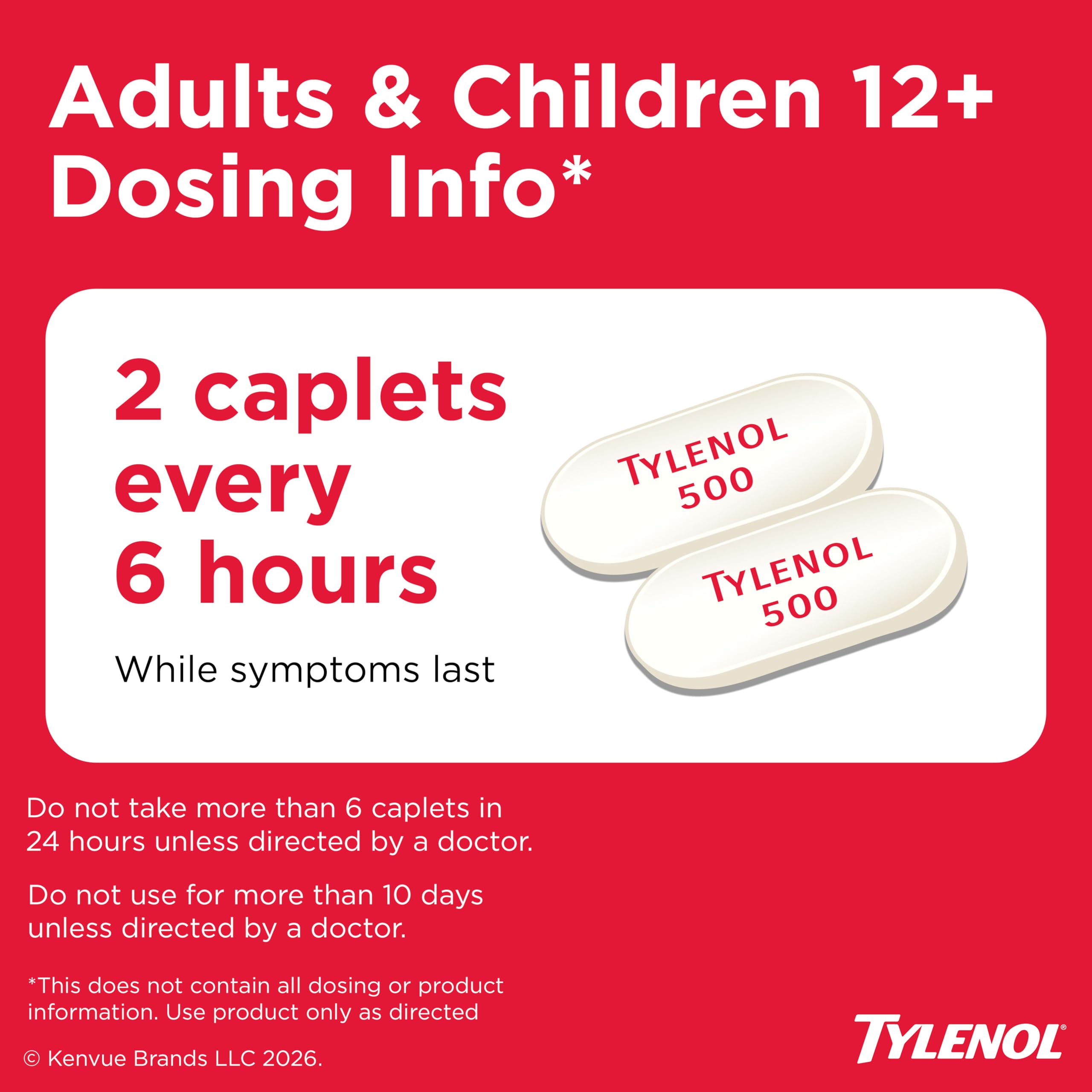 Tylenol Extra Strength Caplets 500mg – 225 Ct