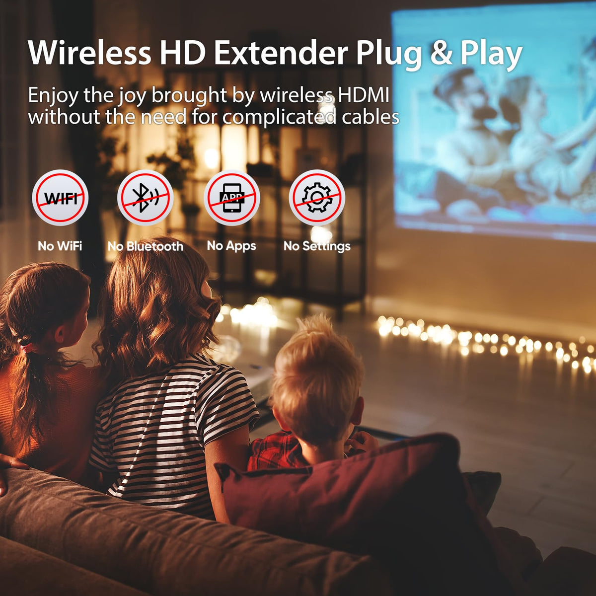 Wireless HDMI Transmitter and Receiver 328FT 100M 4k Decode - KVZOO Official Imagery - 5