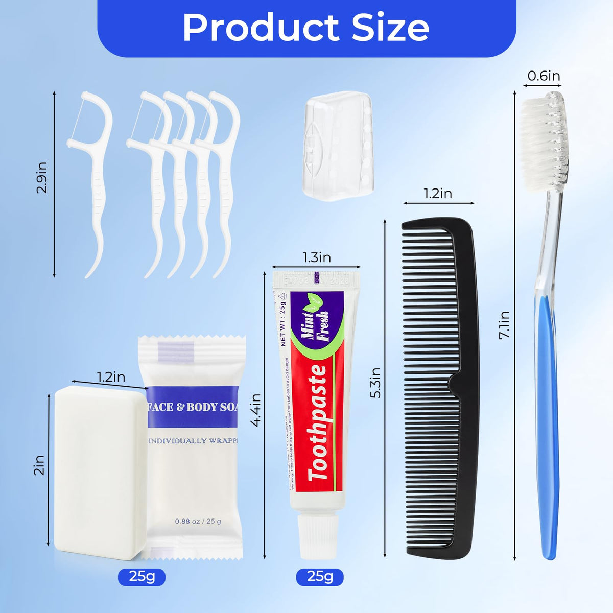 Travel Size Toiletries Bulk Homeless Care Package Supplies - Zhjianup Official Imagery - 3