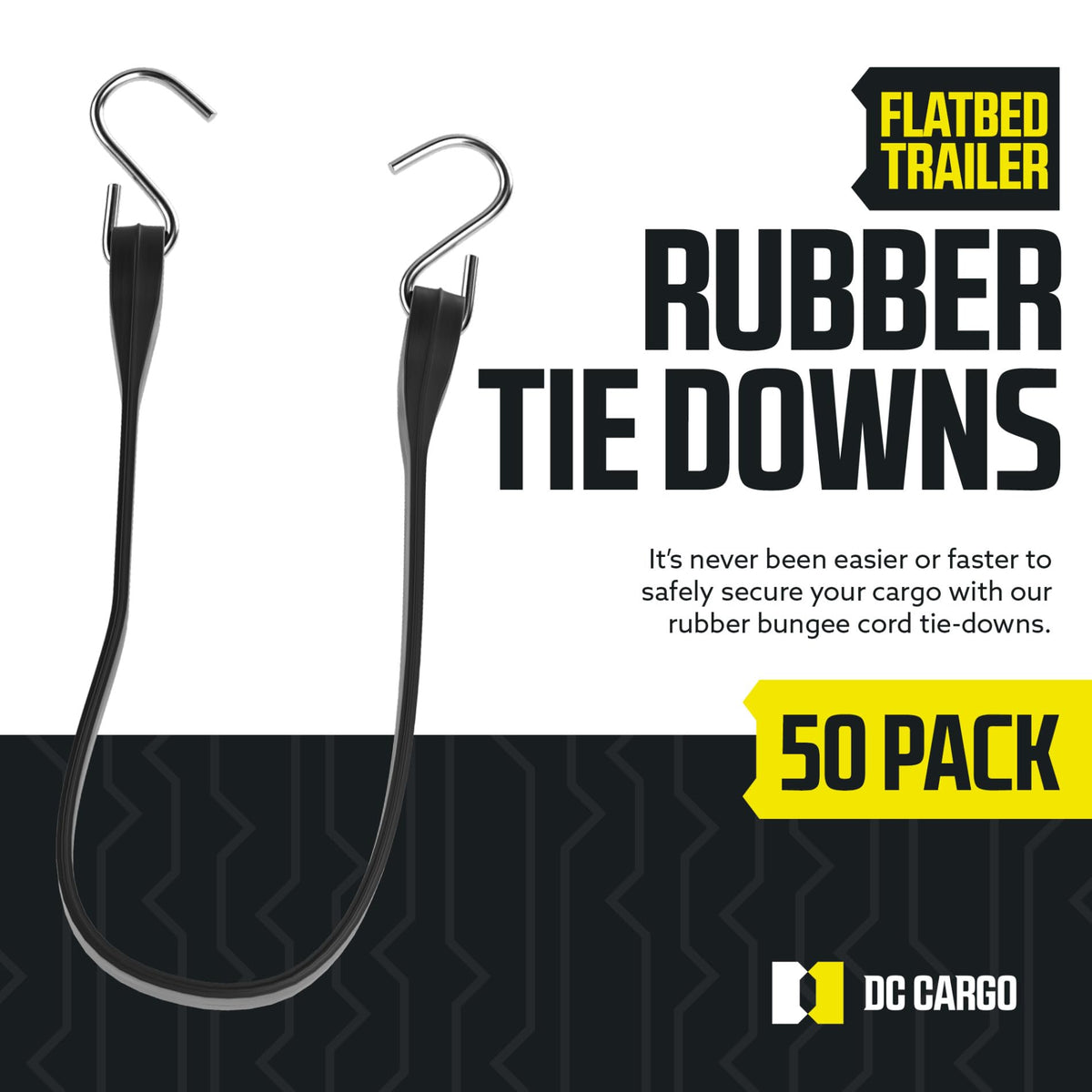 DC Cargo Tarp Straps for Flatbed Trailers 15 Long Natural - DC Cargo Mall Official Imagery - 3