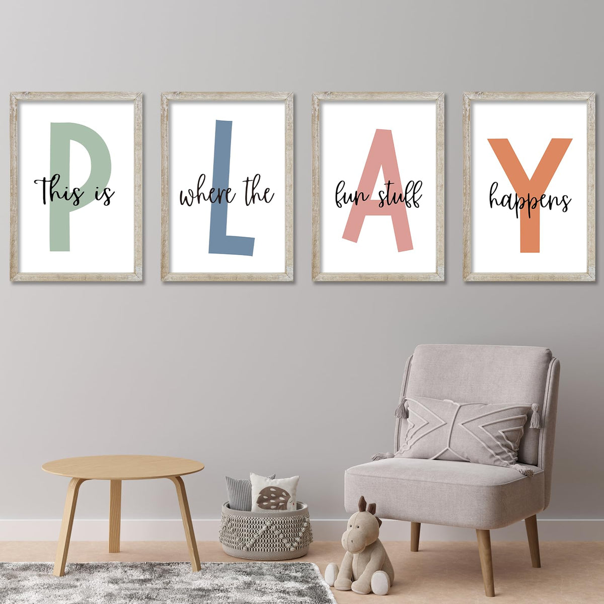 This Is Where The Fun Stuff Happens Kids Playroom Wall Art - LuZhiQiang Official Imagery - 1