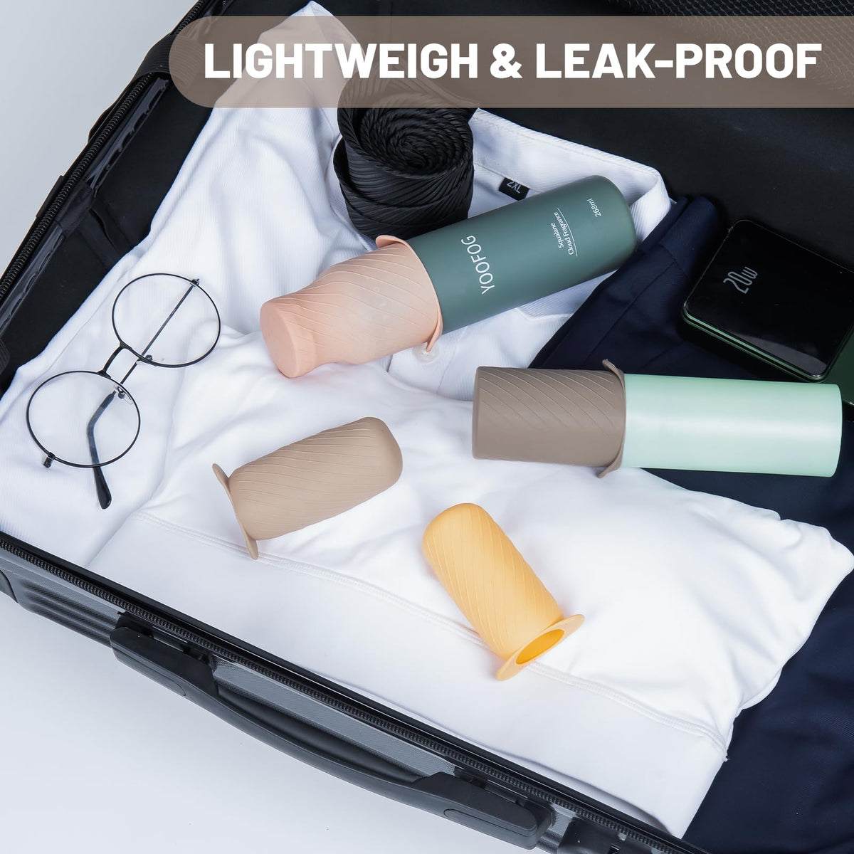 Bottle Covers for Travel Leak Proofing Travel Size Container - Mrsdry Official Product Imagery - 5