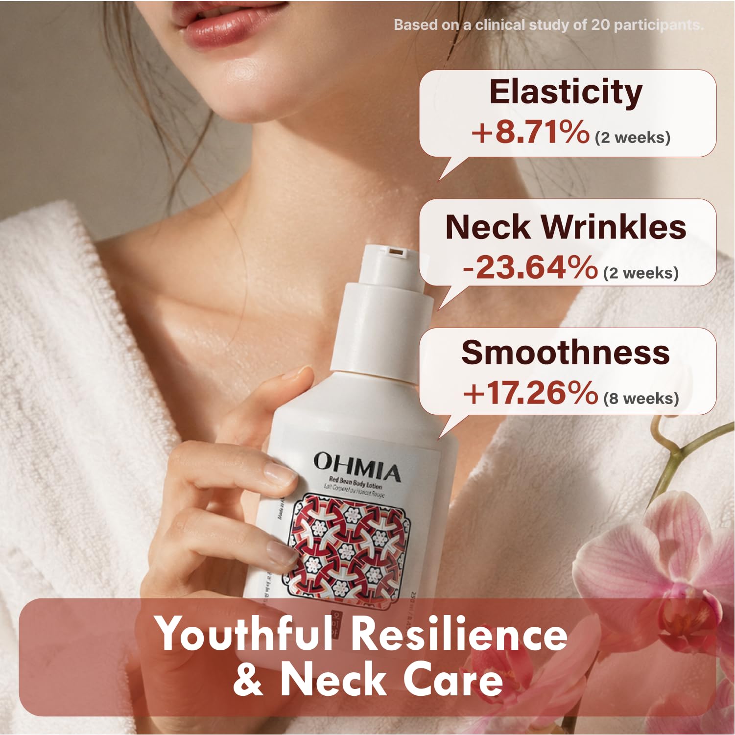 Red Bean Korean Body Lotion for Women - OHMIA Official Product Imagery - 7