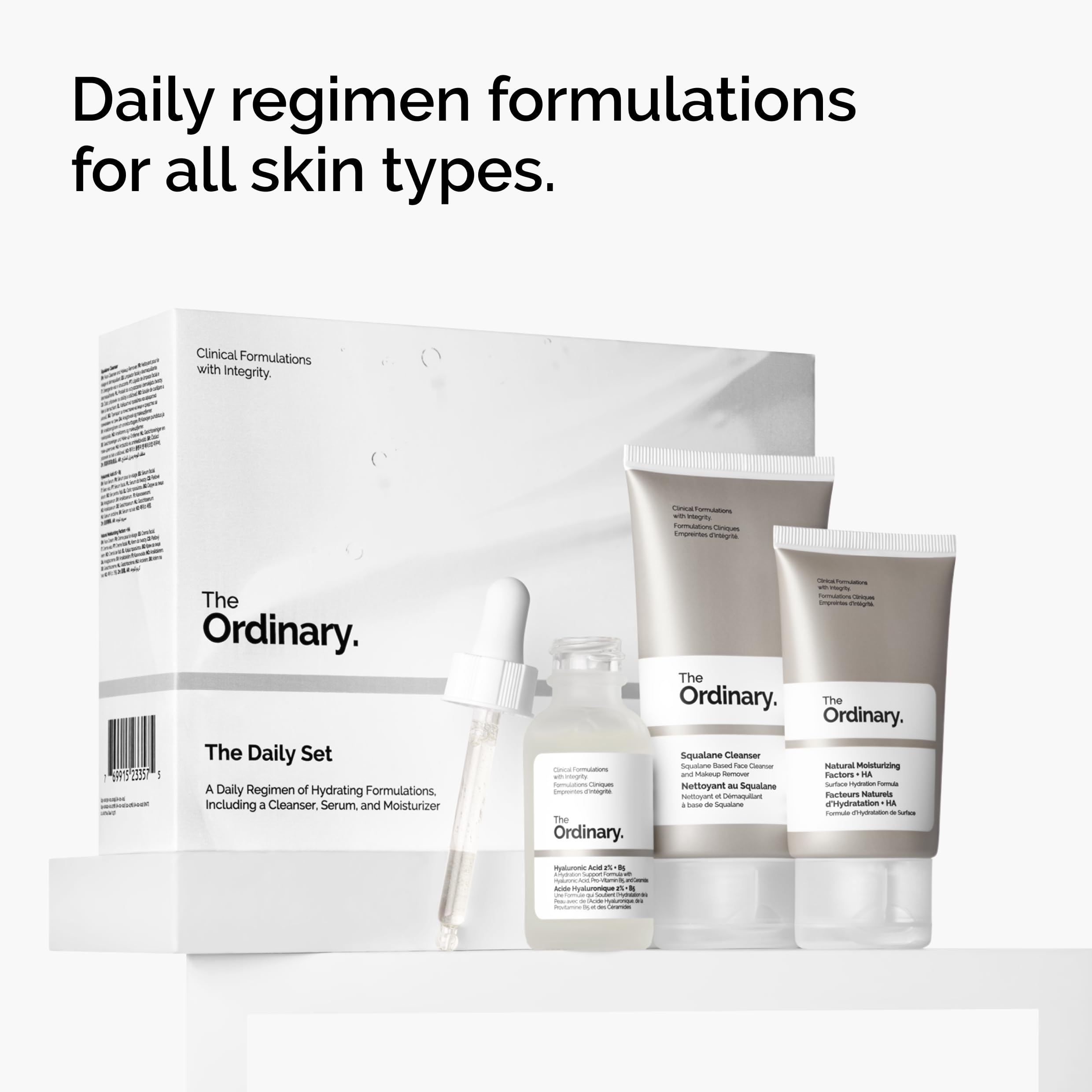 The Ordinary The Daily Set, Daily Skincare Routine with Squalane - Generic