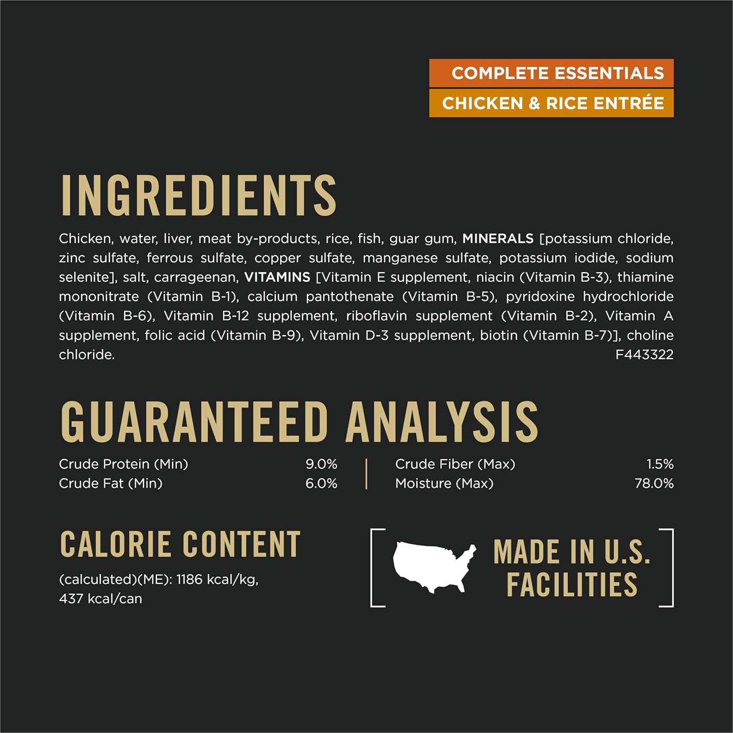 Purina Pro Plan Complete Essentials Classic Pate Dog Food, Chicken and Rice