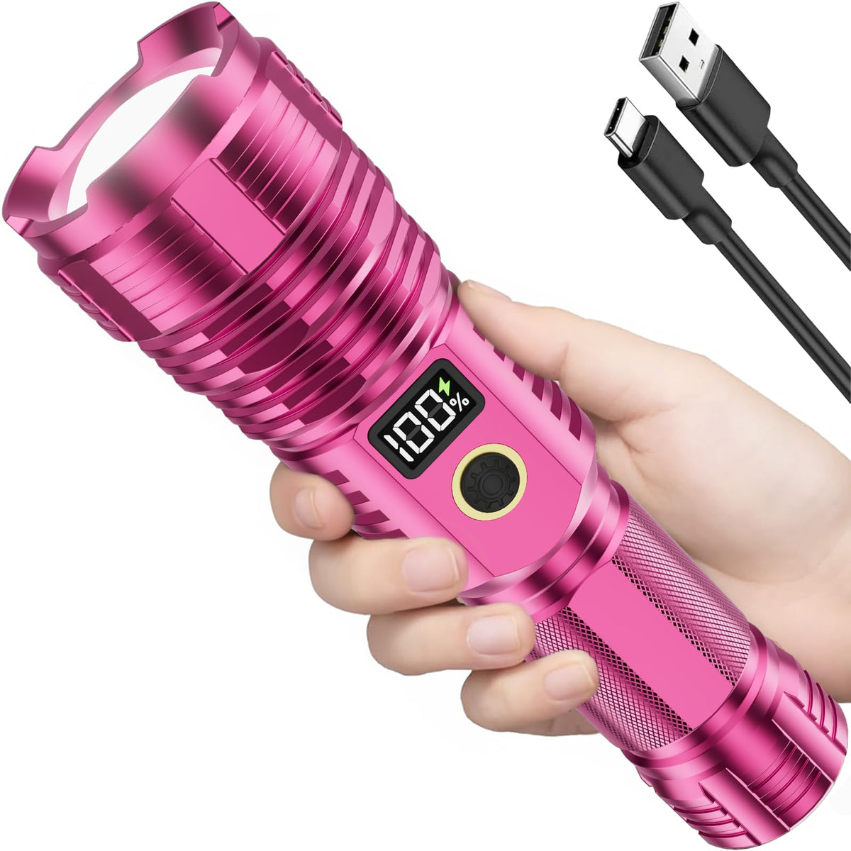 Rechargeable Flashlights High Lumens 100000LM LED Super - CHILDBOT Official Imagery - 1