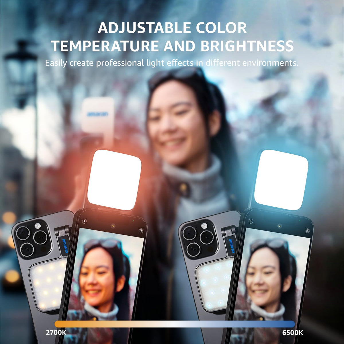 amaran Go Magnetic Phone Selfie Light - Amaran Official Imagery - 4