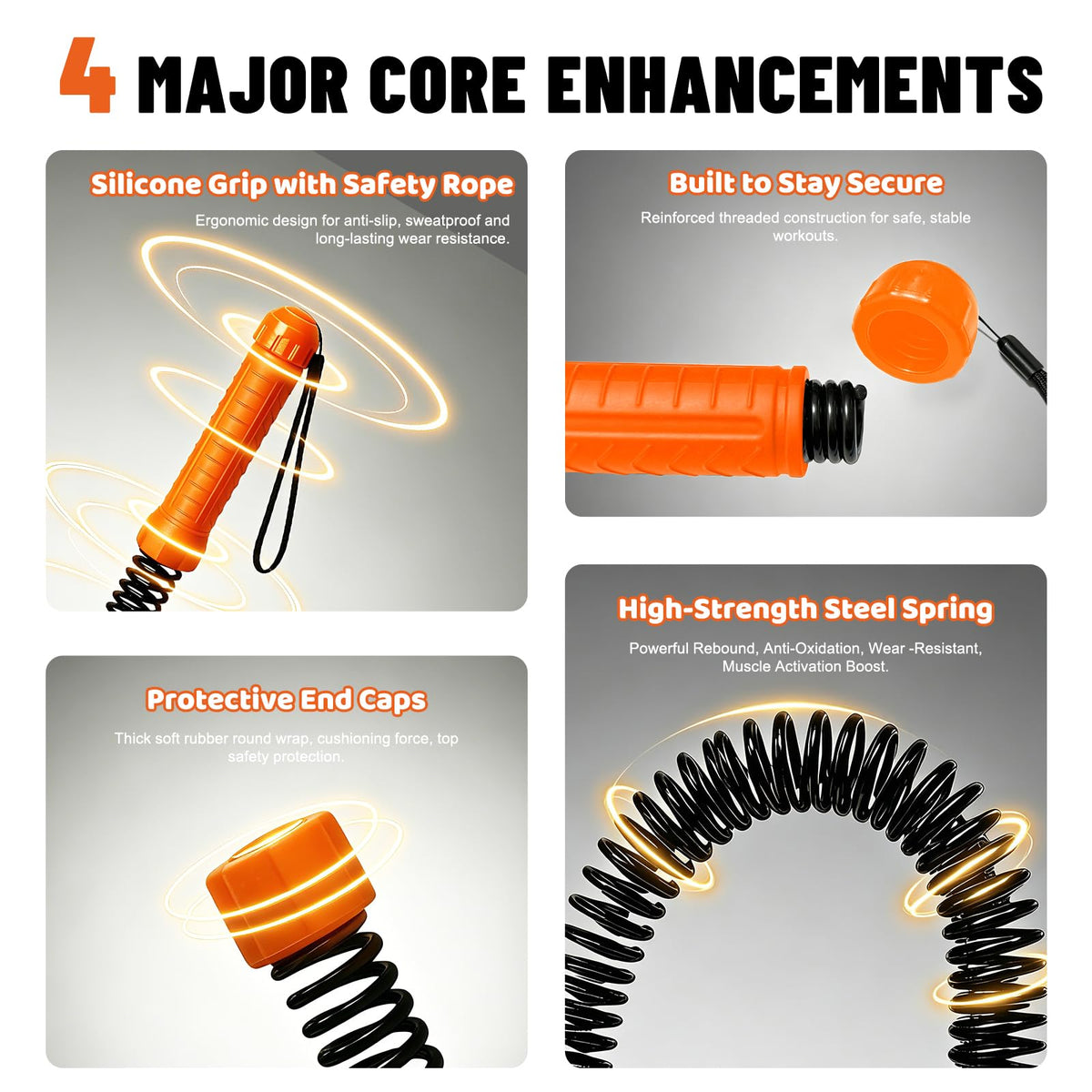 Poly Battle Rope with Cloth Sleeve 1 25 1 5 2 Inch Diameter - Perantlb Official Imagery - 5