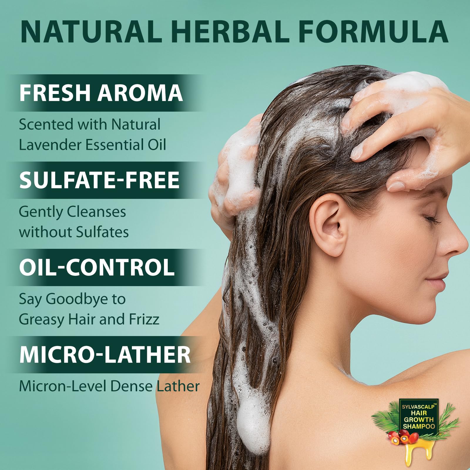 Creip Rosemary & Batana Oil Hair Growth Shampoo - Hair Loss Shampoo and Women - Creip Official Product View 3